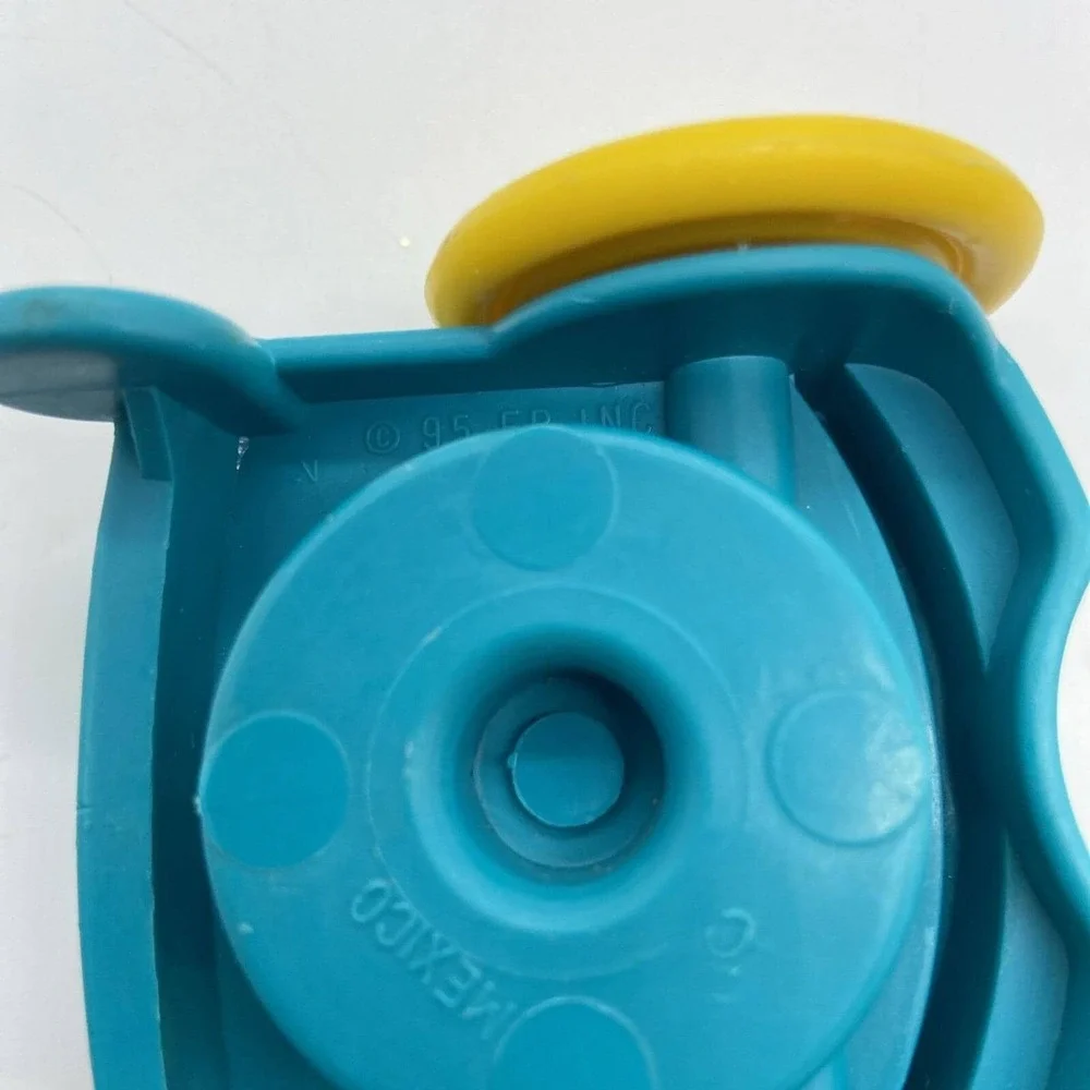 Vintage 1995 Fisher Price‎ Little People Wheelchair Teal Yellow Replacement Toy